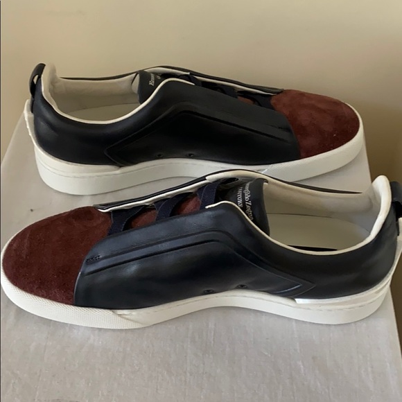 ❌SOLD❌ ERMENEGILDO ZEGNA Triple Stitch Sneakers 10 - Picture 8 of 8